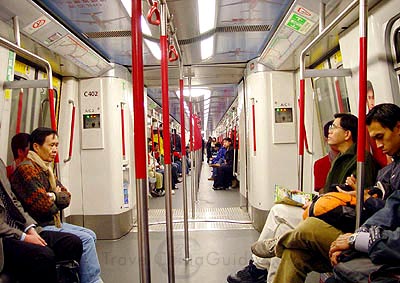 inside a subway, Hong Kong